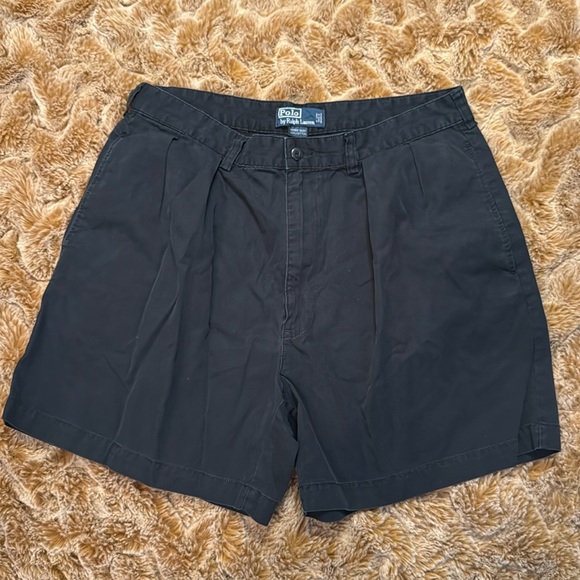 Ralph Lauren Black High-Waisted Shorts size 35 - Picture 1 of 12
